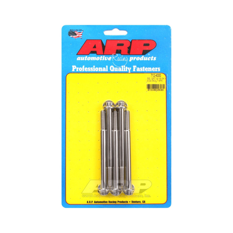 Set de șuruburi și piulițe universale ARP 5/16-24 – Oțel inoxidabil, 12 bucăți x 5 - ARP-712-4000 - 712-4000 - 3666618197494